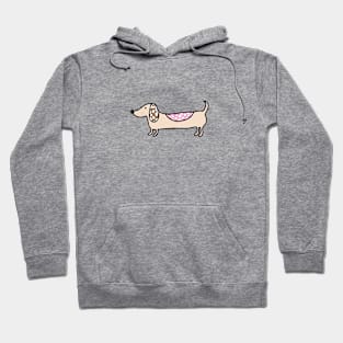 Cute pink dachshund Hoodie